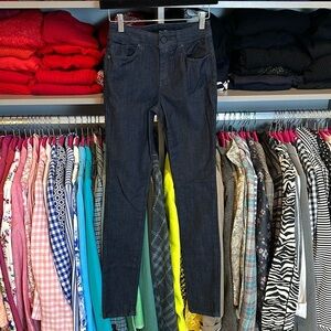 Eva Longoria high rise size 0 dark blue skinny jeans​